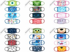 NEUF - Lot de 4 masques en tissu Disney Taille XL - WInnie Stich Mickey Marie