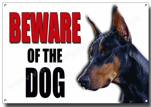 Doberman beware the dog - doberman,