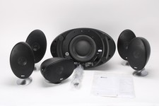 KEF E305 5.1-Channel Haut Parleur Système Noir Avec Puissance Câble Et Manuel
