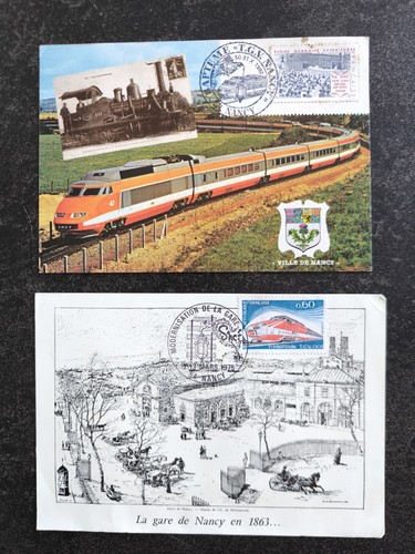 Carte postale timbre sncf - postale,