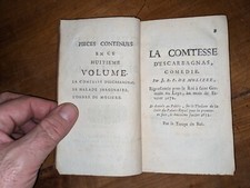 livre ancien - Oeuvres de Molière   Tome 8 - 1716