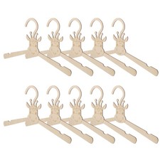10 Pcs Cintre Bois Cintres