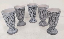 5 mazagrans ceramique faience gres leopard jean austruy dlg capron lespinasse