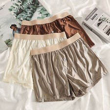 Boxer homme en soie glacée