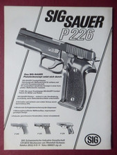 1/1984 PUB SIG SAUER P226 P220 P230 PISTOLET ARMEE POLICE SUISSE GERMAN AD