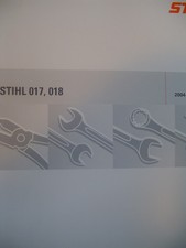 MANUEL ATELIER DE RÉPARATION TRONÇONNEUSE  STIHL 017 018