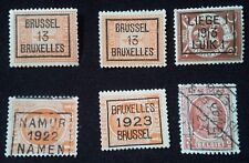 Lot 6 timbres Belge anciens