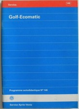 Manuel VOLKSWAGEN VW programme autodidactique n°146 GOLF Ecomatic de 08 / 1993