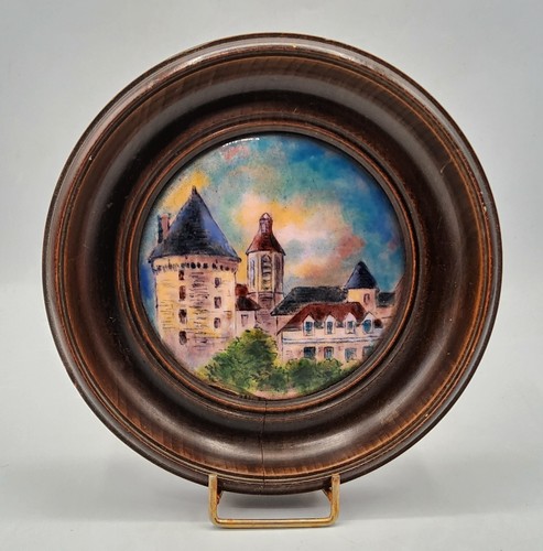 Petit cadre rond émaux - en,