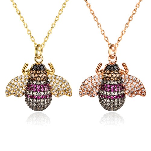 Gold plated carat cz - 1.44, bee
