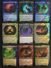 Lot 9 CARTE NEUF FOIL MAGIC SEIGNEUR DES ANNEAUX BOSS LÉGENDAIRE FULL ART