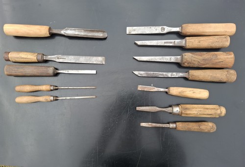 Lot ciseaux bois ancien - lot,