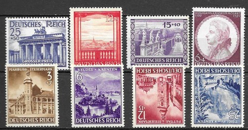 Timbres 1942 allemagne - timbres,