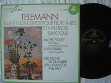 Telemann - M. Piguet - J. Saval - J.J Paillard-Cto flute, Hautbois  baroque - LP