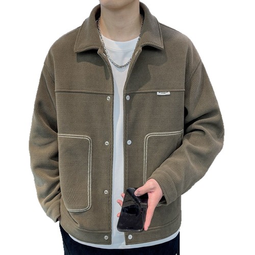 Mens stylish lapel jacket - jacket, a