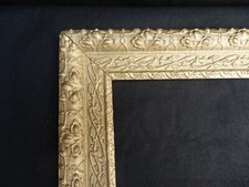 Ancien Cadre en Bois à décor de frise 53 x 46 x 2 cm Feuillure 42 x 35 cm