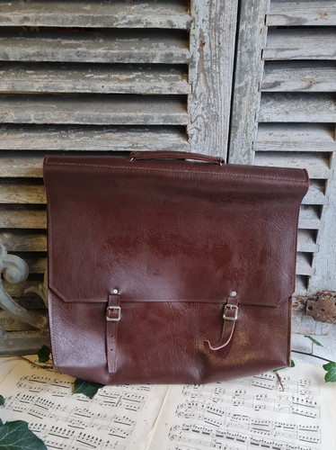 Ancienne saccoche cuir - ancienne,