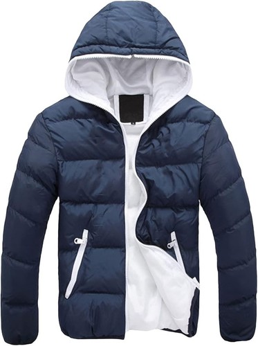 Doudoune bleu marine - , à