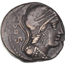 Monnaie, Rubria, Denier, 87 BC, Rome, TTB, Argent, Crawford:348/2