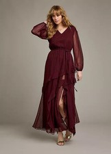 Robe Maxi Dobby Berry Ensemble