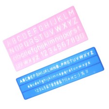 4pcs Templates Rulers Colorful