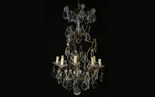 Lustre pampilles xixème - lustre, à