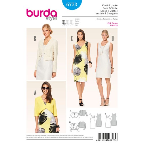 Patron couture burda 6773 - patron,