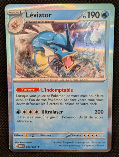 Carte pokemon leviator - carte,