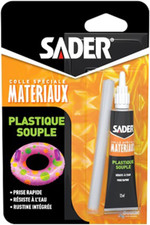 Sader Colle Plastique Souple – Colle Pour PVC Souple Et Caoutchouc 