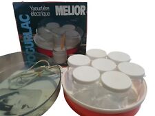 Ancienne Yaourtière Électrique Melior 7 Pot En Verre Avec Couvercle 