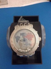 NEW TECHNO MASTER WHITE   DIAMOND WATCH TM-2108