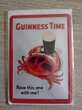 PETITE PLAQUE EMAILLEE GUINNESS VINTAGE 10 CMS / 15 CMS