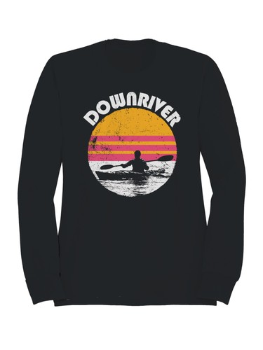 Retro downriver kayaking - downriver,