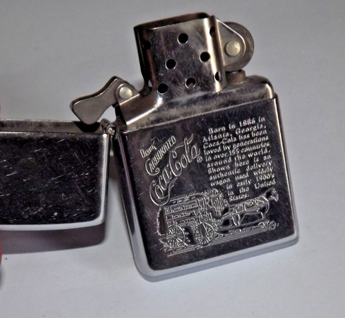 Briquet zippo vintage coca - briquet,