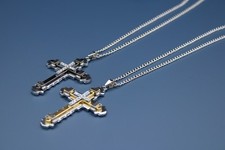 Collier croix chaîne - , pour