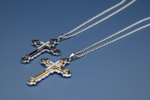 Collier croix chaîne pour