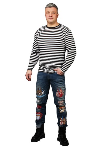 Homme shirt rayé pull - homme,