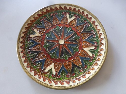 Ancienne assiette laiton - ancienne,