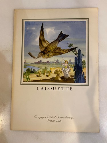 Ancien menu paquebot liberte - ancien,