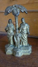 sancta family  metal  statue  12 cm x 7cm  4.72 x 2.75 inches