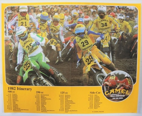 Affiche poster moto cross 1982 - poster,