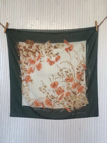 Foulard carré vintage motif - vintage,