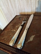 Couvert de Service à Viandes Manches Violonnés Argent Minerve 1er Titre