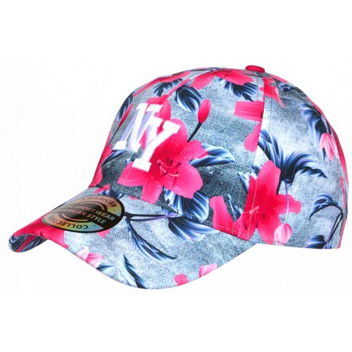 Casquette fleurie rose - fleurie,