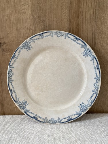 Ancienne assiette plate terre - plate,
