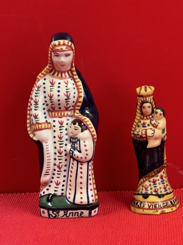 Vierge enfant faïence - à,