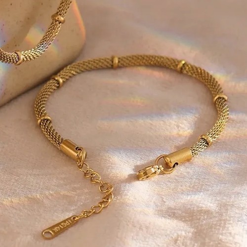 Bracelet jonc chaîne ronde - bracelet,