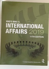 Who's Who in International Affairs 2019 | 11th Edition | Routledge