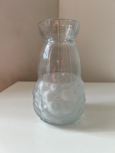 Vase art déco moulé jacinthe
