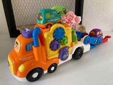 22 ⚜️ Jouet Vtech Mon Super Camion Transporteur Tut Tut Bolides + Deux Véhicules